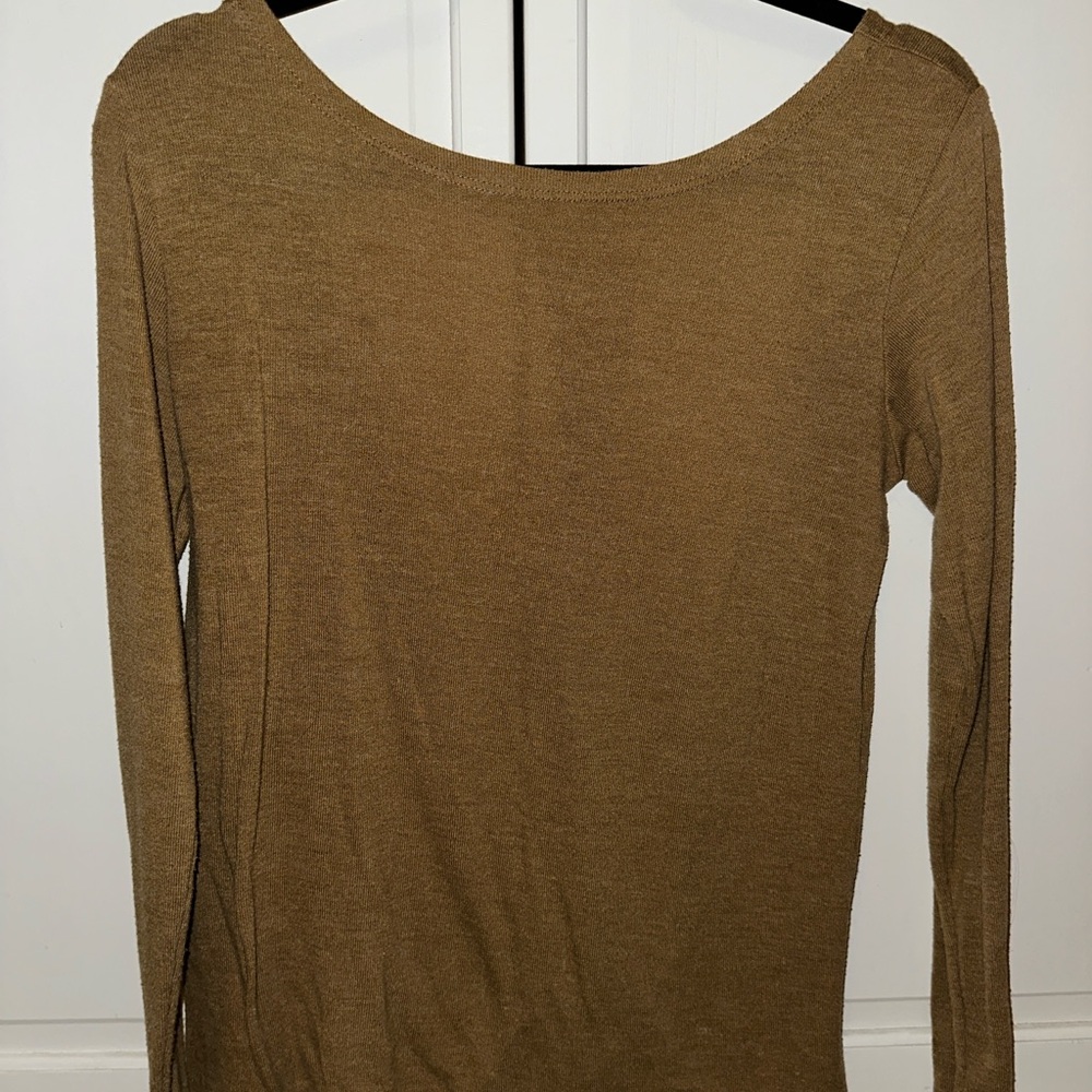 Open back sweater